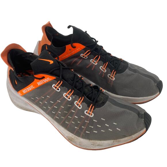 Nike Exp X14 SE men size 11.5 just do it Gray Orange Running Sneakers AO3095 - Picture 1 of 6